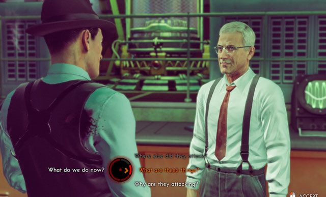 Wybory dokonywane podczas tej rozmowy nie mają żadnego znaczenia. - 1 - Inwazja! - Misje - The Bureau: XCOM Declassified - poradnik do gry