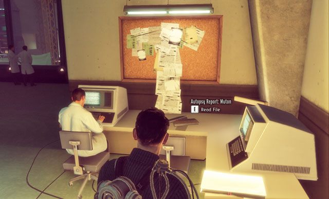 Dokumentów jest tutaj co nie miara. - 2 - Wizyta w bazie II (2) - Misje - The Bureau: XCOM Declassified - poradnik do gry