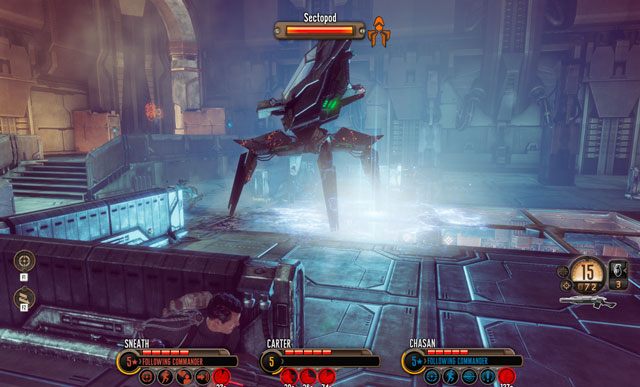 Sectopod poddany działaniu artylerii i pola plazmowego wytrzymuje ledwie kilka sekund. - 3 - Operacja - Długi miecz - Misje - The Bureau: XCOM Declassified - poradnik do gry