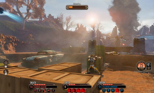 Pod koniec starcia będziesz musiał skorzystać z konwencjonalnej broni. - 4 - Operacja - Hawkeye - Misje - The Bureau: XCOM Declassified - poradnik do gry