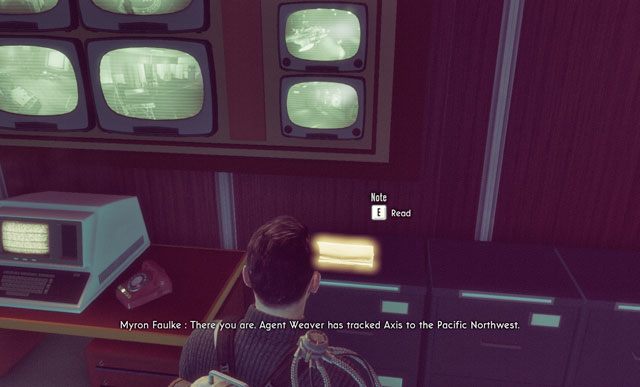 Będąc w gabinecie dyrektora Faulke'a, rzuć okiem na jego szafkę - pozostawiono tam interesującą notkę - 3 - Wizyta w bazie III - Dokumenty - The Bureau: XCOM Declassified - poradnik do gry