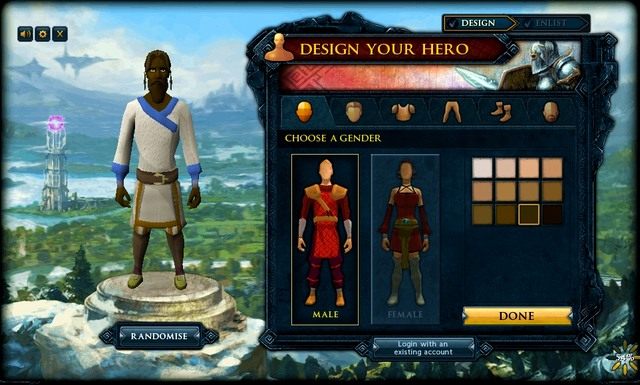 Tak wygląda ekran tworzenia postaci w RuneScape - Poradnik do gry - Tworzenie postaci | RuneScape 3 - RuneScape 3 - poradnik dla początkujących
