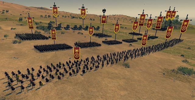 Ustawienie to służy maksymalnemu wykorzystaniu falangi - Przykładowe formacje i manewry | Walka w Total War Rome II - Total War: Rome II - poradnik do gry