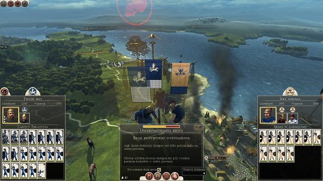 W dolnej części okna mamy kilka opcji do wyboru - Przemieszczanie oddziałów w Total War Rome II | Wojsko - Total War: Rome II - poradnik do gry