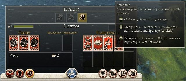 Wszyscy wysłannicy mają możliwość korzystania ze swoich umiejętności na kilka sposobów - Bohaterowie w Total War Rome II - Total War: Rome II - poradnik do gry