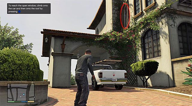Otwarta okiennica na piętrze - GTA 5: Komplikacje - solucja - GTA 5 - poradnik do gry