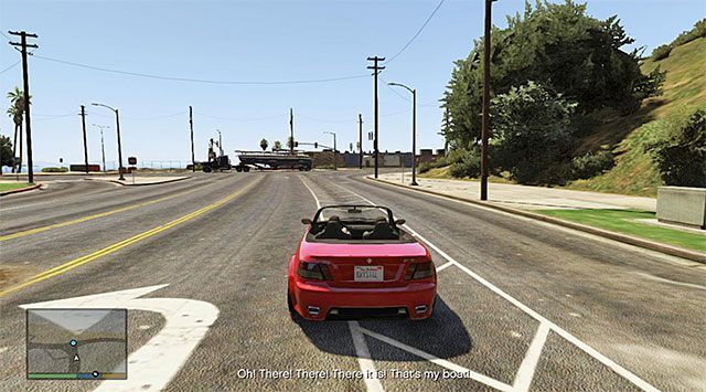 Ciężarówka ze skradzionym jachtem - GTA 5: Ojciec i syn - solucja - GTA 5 - poradnik do gry