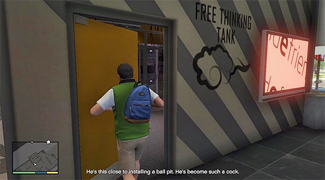 Wejście do pomieszczenia z prototypem - GTA 5: Zaproszenie od przyjaciela - solucja - GTA 5 - poradnik do gry