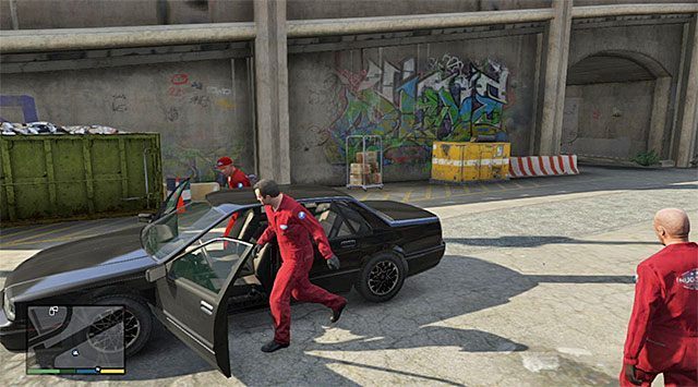 Samochód, który zostanie użyty do dotarcia do miejsca przeprowadzenia napadu - GTA 5: Robótka u jubilera - wariant sprytny (Smart) - solucja - GTA 5 - poradnik do gry