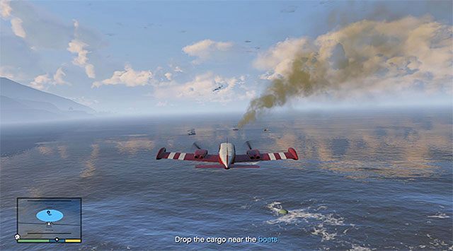 Po tym jak zbliżycie się do bazy wojskowej obniż zgodnie z nakazem Rona wysokość lotu, dzięki czemu nie zostaniecie odnotowani na radarze i nie doprowadzisz w rezultacie do zaalarmowania wojska o swojej obecności - GTA 5: Nerwowy Ron - solucja - GTA 5 - poradnik do gry