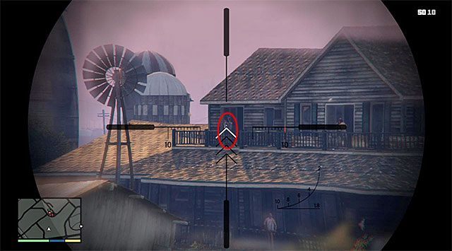 Tak jak już wspomniałem na wstępie w misji tej bardzo pomocny może się okazać wyciszony karabin snajperski, albowiem pozwoli ci on oczyścić okolicę bez alarmowania wrogów i bez konieczności wdawania się w bezpośrednią wymianę ognia - GTA 5: Kryształowy labirynt - solucja - GTA 5 - poradnik do gry