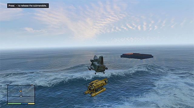 Miejsce odczepienia łodzi podwodnej - GTA 5: Skok na Merryweather, atak na poligon doświadczalny (Offshore) - solucja - GTA 5 - poradnik do gry