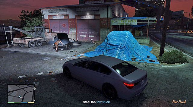 Miejsce odnalezienia holownika - GTA 5: Holownik - solucja - GTA 5 - poradnik do gry