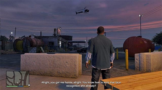 Jeżeli rozpoczynasz jako Franklin to misja rozpocznie się gdy Trevor będzie już w powietrzu - GTA 5: Zniebowid - solucja - GTA 5 - poradnik do gry