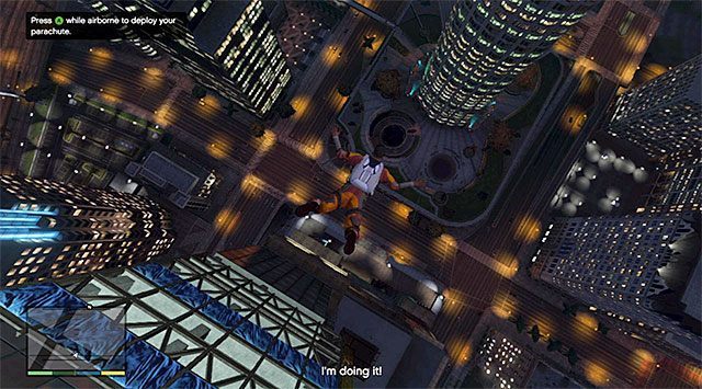 Wyląduj gdzieś w pobliżu wieżowca - GTA 5: Krew na budowie - solucja - GTA 5 - poradnik do gry