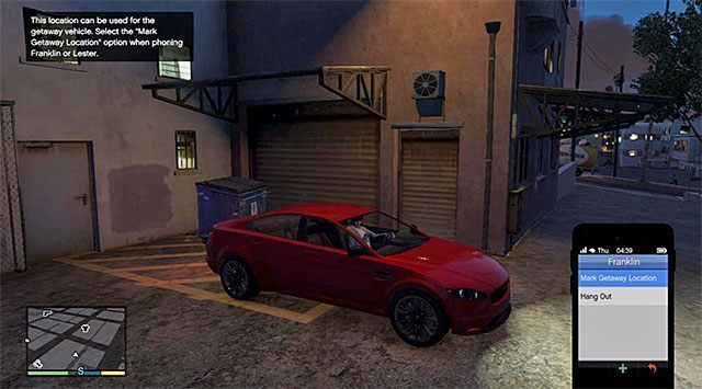 Pozostaw auto w jakiejś bocznej uliczce, najlepiej w centrum miasta w pobliżu wieżowca FIB - GTA 5: Pojazd do ucieczki 2 - solucja - GTA 5 - poradnik do gry