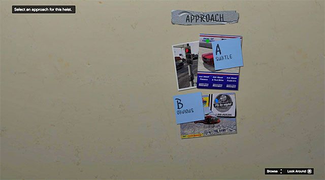 Moment wyboru wariantu napadu - GTA 5: Wielka fucha - solucja - GTA 5 - poradnik do gry