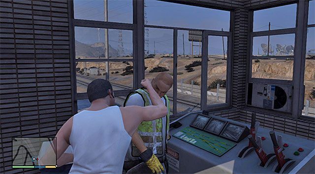 Miejscem rozpoczęcia tej misji jest stacja kolejowa znajdująca się we wschodniej części mapy, tuż przy autostradzie i kamieniołomie - GTA 5: Boczny tor - solucja - GTA 5 - poradnik do gry