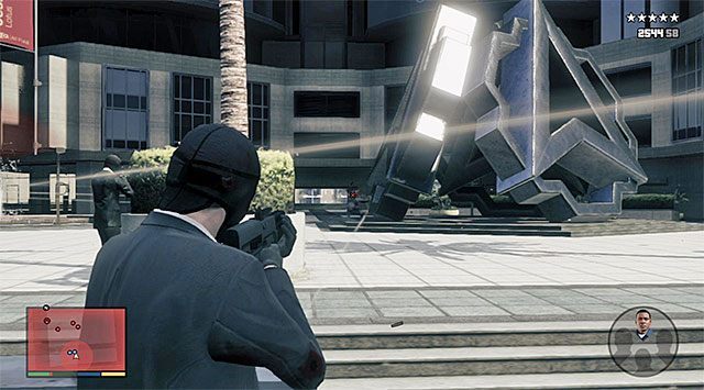 Plac będący miejscem stoczenia kolejnej dużej bitwy - GTA 5: Wielka fucha 2, oczywisty wariant (Obvious) - solucja - GTA 5 - poradnik do gry