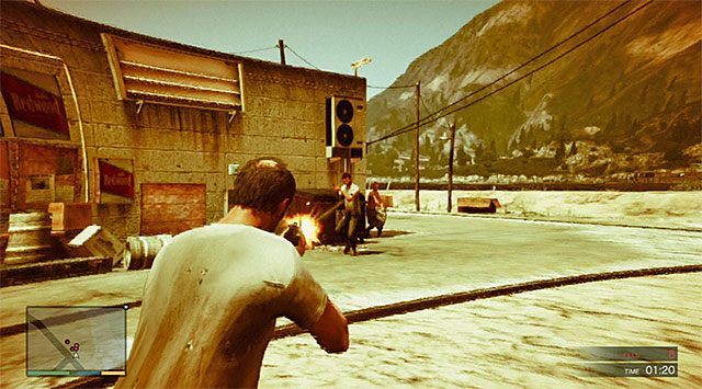 Używaj karabinu do likwidowania kolejnych wrogów - GTA 5: Rampage One (Rzeźnia 1) - solucja, nagrody, wyzwania - GTA 5 - poradnik do gry