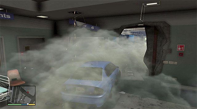 Nie uderz nic w trakcie przejazdu przez wnętrze szpitala - GTA 5: Pamiątki z Vinewood, Al Di Napoli - solucja, nagrody, wyzwania - GTA 5 - poradnik do gry