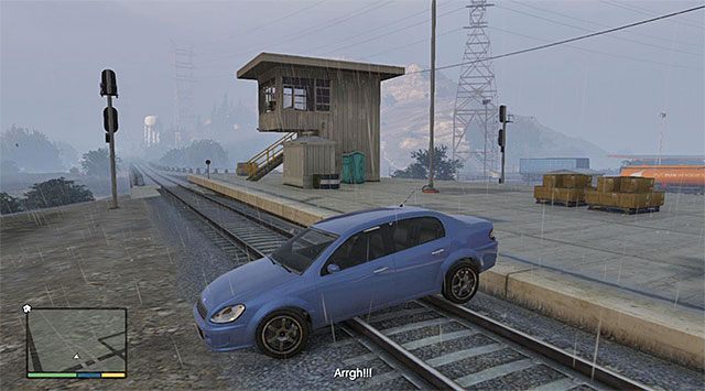 Lepszym pomysłem jest zignorowanie nawoływań celebryty i dokończenie podróży na stację kolejową - GTA 5: Pamiątki z Vinewood, Ostatnie ujęcie - solucja, nagrody, wyzwania - GTA 5 - poradnik do gry