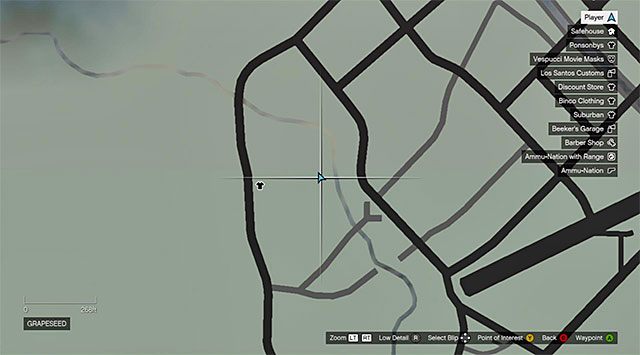 Drugi poszukiwany obiekt to białe pudełko (miejsce odnalezienia pokazane na screenie) - GTA 5: Pogoń za prawdą - solucja, nagrody, wyzwania - GTA 5 - poradnik do gry