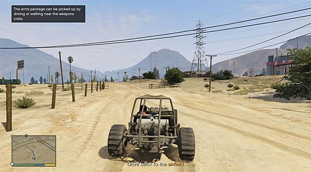 Jeśli się pośpieszysz to nikt ci nie przeszkodzi w odbiorze przesyłki - GTA 5: Hangar polowy McKenziego, Nieruchomości - solucja, wszystkie misje - GTA 5 - poradnik do gry