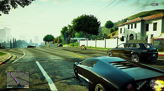 Złodzieja najlepiej doścignąć z wykorzystaniem jakiegoś szybkiego pojazdu - GTA 5: Kradzież motocykla, Przypadkowe zdarzenia - solucja - GTA 5 - poradnik do gry