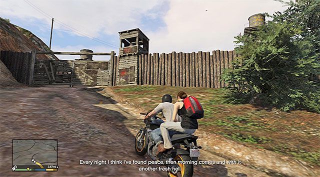 Siedziba Altruistów, do której Trevor regularnie może zawozić kolejne osoby - GTA 5: Strzelanina w siedzibie Altruistów, Przypadkowe zdarzenia - solucja - GTA 5 - poradnik do gry