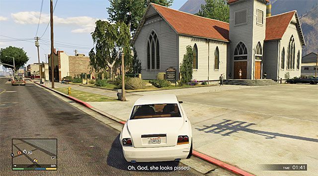 Miejsce zakończenia zdarzenia - GTA 5: Uciekający pan młody, Przypadkowe zdarzenia - solucja - GTA 5 - poradnik do gry