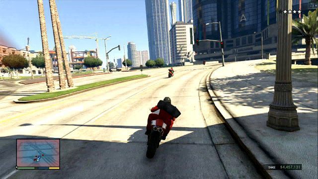 Jazda motocyklem nie odbiega znacznie od samochodu - GTA 5: Jak korzystać z samochodów i motocykli? - GTA 5 - poradnik do gry
