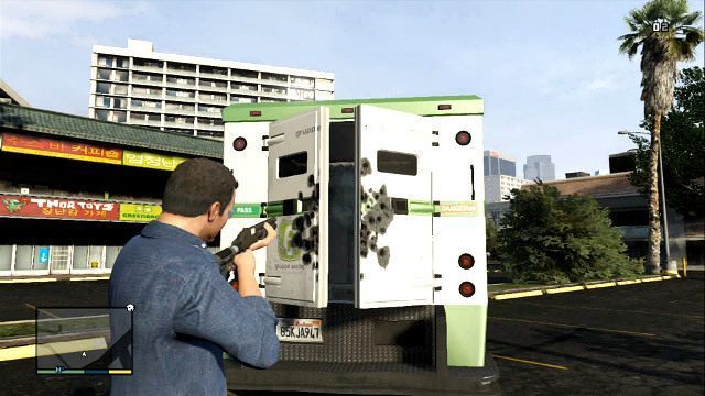 Strzelaj w zamek by otworzyć furgonetkę - GTA 5: Jak szybko zarabiać? - GTA 5 - poradnik do gry