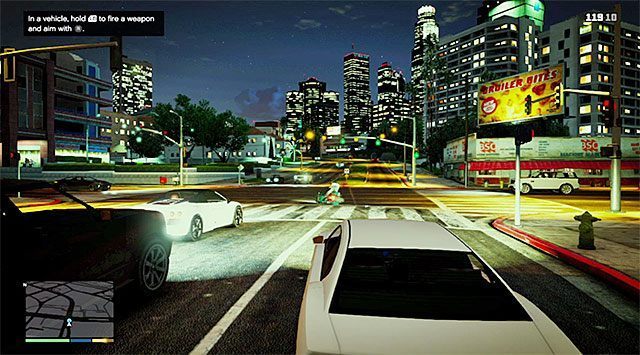 Franklin może prowadzić bardziej skuteczny ostrzał z pojazdu od swoich kolegów - GTA 5: Walki z użyciem pojazdów - porady - GTA 5 - poradnik do gry