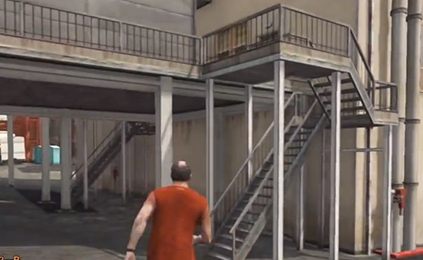 Schody prowadzące do fragmentu. - GTA 5: Fragmenty listu, wszystkie - mapa, lokalizacja - GTA 5 - poradnik do gry