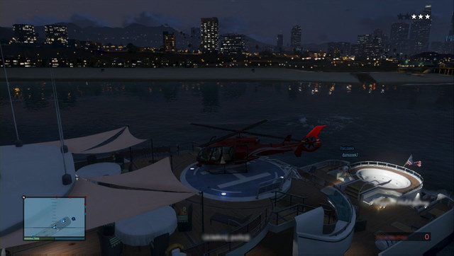 Wylądowanie helikopterem na jachcie wymaga nie lada precyzji - GTA Online: Seria A - Fundusze (Series A - Funding), napad 4 - solucja - GTA 5 - poradnik do gry