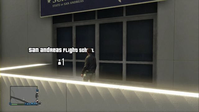 Wejście do szkoły latania San Andreas - GTA Online: Szkoła Latania San Andreas (DLC) - porady - GTA 5 - poradnik do gry