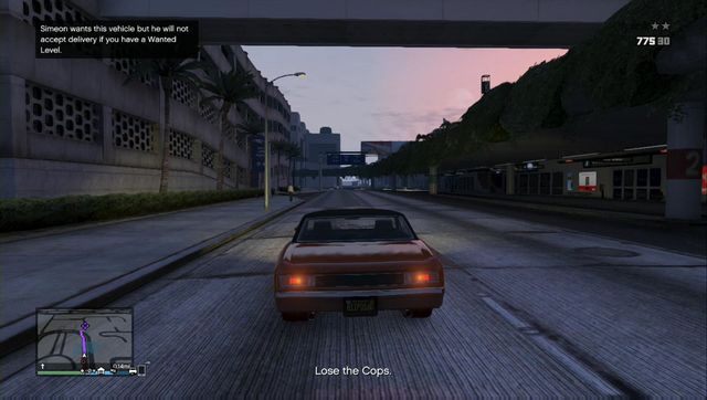 Zostaniesz poinformowany, gdy wsiądziesz do poszukiwanego przez Simeona pojazdu - GTA Online: Samochody dla Simeona, Dzienne zadania - solucja - GTA 5 - poradnik do gry