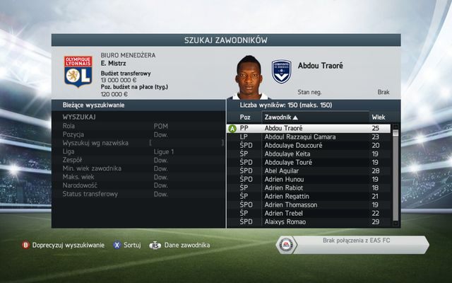 Oczywiście nadal pozostaje również opcja poszukiwania zawodników w klasycznym stylu, określając takie podstawowe parametry jak rola, pozycja, liga czy wiek zawodnika - Transfery i globalna sieć transferów | Tryb kariery menedżerskiej w FIFA 14 - FIFA 14 - poradnik do gry