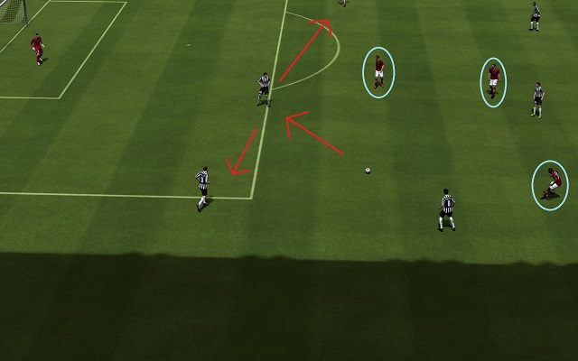 Dobry atak pozycyjny zaczyna się przede wszystkim od kreatywnego i przytomnego rozegrania piłki w linii defensywnej - Atak pozycyjny | Atak w FIFA 14 - FIFA 14 - poradnik do gry