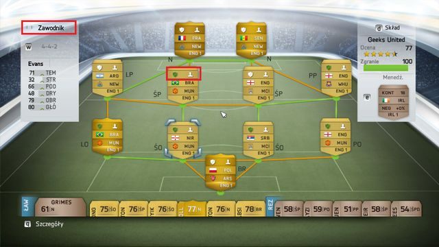 Następnie powinniśmy skupić się na sukcesywnym zwiększaniu zgrania zespołu - Budowanie składu | FIFA Ultimate Team w FIFA 14 - FIFA 14 - poradnik do gry