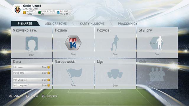 Najpopularniejszy rodzaj kart, to oczywiście karty z zawodnikami - Rodzaje kart | FIFA Ultimate Team w FIFA 14 - FIFA 14 - poradnik do gry