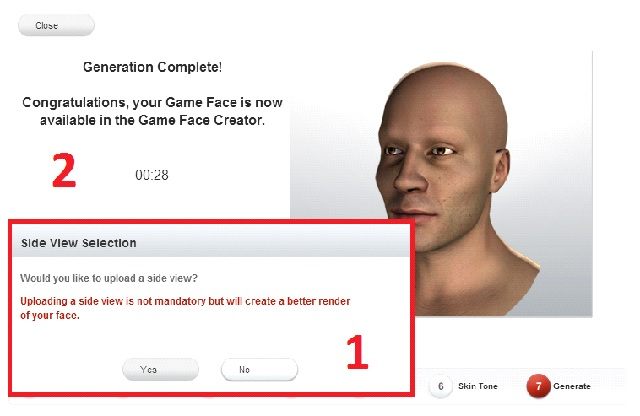Mamy jeszcze możliwość wysłania zdjęcia od boku - Funkcja Game Face | Wirtualne kluby w FIFA 14 - FIFA 14 - poradnik do gry