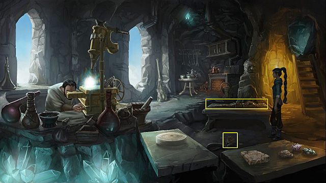 Po skończonym dialogu podnieś kielich adepta, który spadł z blatu niemal pod stopy Sadji - Odzyskaj maskę | Rozdział V Memoria - Memoria - poradnik do gry