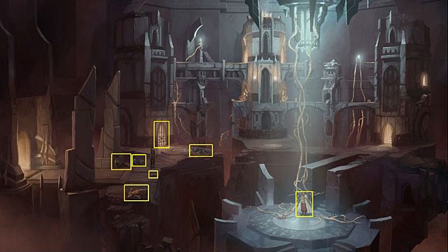 Po rozmowie z Ariarchosem, który odda Sadji sztylet Haruna, podnieś kamienie (trzy) leżące tuż obok Sadji - Odizoluj Kasima od unoszącej się komnaty | Rozdział VII Memoria - Memoria - poradnik do gry