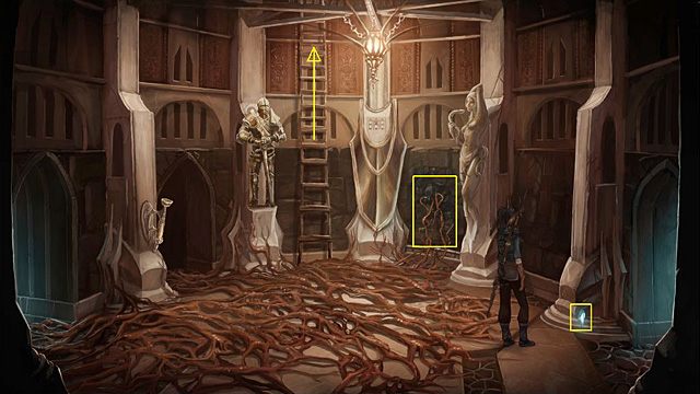 Tam ozdobną głową walnij w świecący kryształ w ścianie (pierwszy kryształ zdezaktywowany) - Wygaś moc pięciu kryształów | Rozdział VII Memoria - Memoria - poradnik do gry