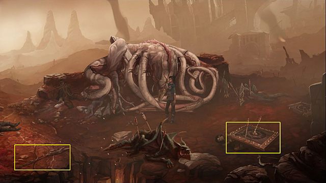 Na pobojowisku kliknij LPM w dowolnym miejscu, żeby kontynuować grę - Pokonaj Kasima | Rozdział VII Memoria - Memoria - poradnik do gry