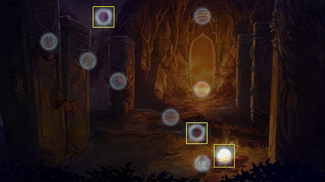 Wreszcie rzuć na naszyjnik Nuri zaklęcie wizji, po czym wybierz: wierzchołek góry, rzekę i ognisko - Przywróć się do właściwej postaci | Rozdział VIII Memoria - Memoria - poradnik do gry