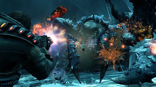 Vorgg potrafi przywalić. - Misja 4 - Nieznana Struktura | Opis przejścia i zadania poboczne | Lost Planet 3 - Lost Planet 3 - poradnik do gry