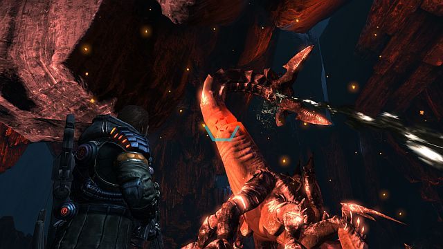 Podstawa ogona jest wrażliwa na ataki. - Misja 5 - Pomoc dla Zapomnianych | Opis przejścia i zadania poboczne - Lost Planet 3 - poradnik do gry